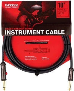 Кабель інструментальний D'Addario PW-AGL-10 Circuit Breaker Instrument Cable 3.0m (10ft)