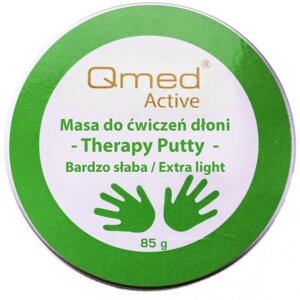Пластична маса для реабілітації долоні Qmed Therapy Putty Soft Зелена
