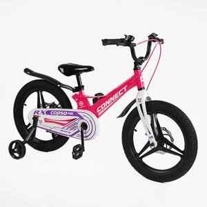 Дитячий велосипед 18" Corso Connect Рожевий (162280)