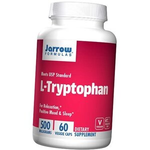 Триптофан L-Tryptophan 500 Jarrow Formulas 60вегкапс (27345004)