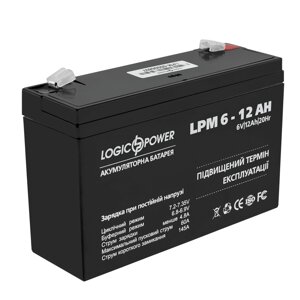 Акумулятор AGM LogicPower LPM 6-12 AH