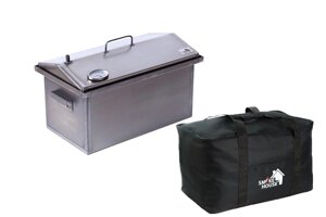 Коптильня з термометром і сумкою Smoke House L Original