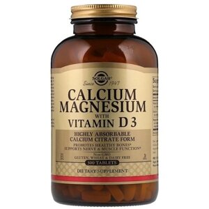 Мультимінеральний комплекс Solgar Calcium Magnesium with Vitamin D3 300 Tabs