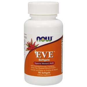 Мультивітаміни для жінок Eve, Now Foods, 90 желатинових капсул