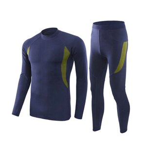 Чоловіче термобілизна No Brand A152 M вітрозахисне Синій