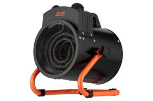 Теплова гармата електрична для дому 2E Stainless AHT2000 2 кВт 20 м. кв black