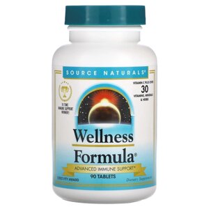 Вітамінно-мінеральний комплекс Source Naturals Wellness Formula Herbal Defense Complex 90 Tabs