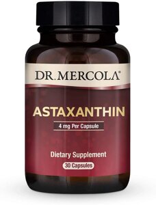 Астаксантин Astaxanthin Dr. Mercola 4 мг 30 капсул