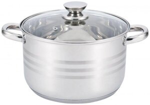 Каструля з кришкою Unique UN-5009 9L 28см Нержавіюча сталь