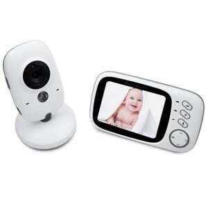 Відеоняня Baby Monitor VB603 / HD720P / 3.2 LCD c датчиком температури Білий (100235)