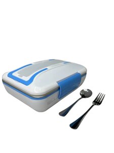 Ланч-бокс електричний із підігрівом від мережі 220 V 820 мл Lunch Box Синій (1936363251)