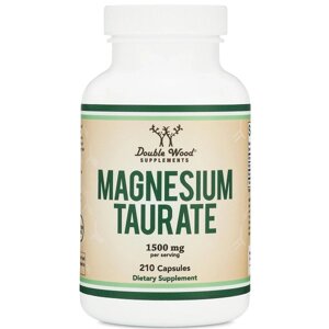 Мікроелемент Магній Double Wood Supplements Magnesium Taurate 1500 mg 210 Caps