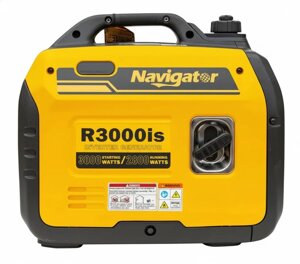 Генератор бензиновий інверторний Navigator R3000IS ручний запуск 3 кВт Чорно-жовтий (2104618730)
