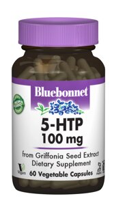 5-HTP (Гідрокситриптофан) 100 мг Bluebonnet Nutrition 60 капсул