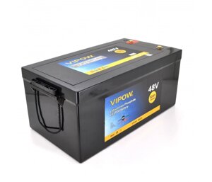 Акумуляторна батарея Vipow LiFePO4 51.2V 50Ah з вбудованою ВМS платою 40A 48V