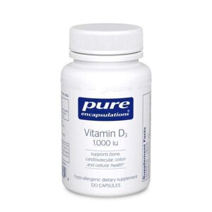 Вітамін D3 Pure Encapsulations 1000 МО 250 капсул (21486)