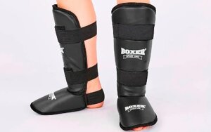 Захист гомілки та стопи шкірянив Boxer Sport Line L Чорний (hub_CzUw50048)