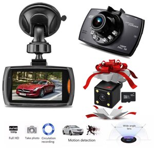 Автомобільний відеореєстратор Car Camcorder G30 FULL HD автореєстратор з функцією нічного бачення + карта пам'яті 32Gb