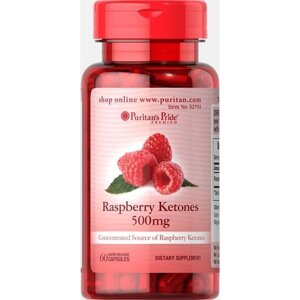 Екстракт для схуднення Puritan's Pride Raspberry Ketones 500 mg 60 Caps