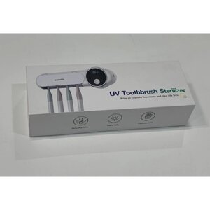 Диспенсер для зубних щіток ультрафіолетовий стерилізатор WHITE SMILE UV Toothbrush sterilizer UV-044 Білий