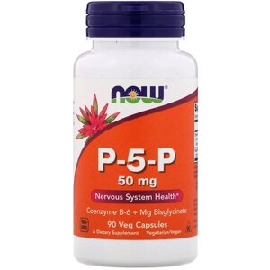 Пірідоксін NOW Foods P-5-P 50 mg 90 Veg Caps NOW-00461