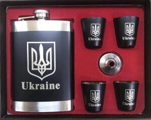 Подарунковий набір Фляга UKRAINE FLG 55/405 з чарками 270 мл 30151369