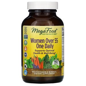 Мультивітаміни для жінок 55+, Women Over 55 One Daily, MegaFood, 90 таблеток