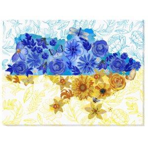 Набір для вишивки бісером "Квітуча земля" Abris Art AB-870 41х27 см