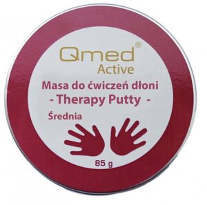 Пластична маса для реабілітації долоні Qmed Therapy Putty Medium середня