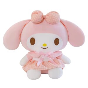 М'яка іграшка плюшева Hello Kitty аніме Куромі Май Мелоді у рожевій сукні 30 см Рожево-білий (1014)