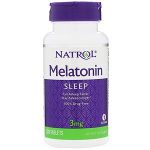 Мелатонін Melatonin Natrol 3 мг 120 таб.