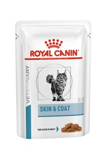 Вологий корм для котів Royal Canin Skin & Coat при дерматозах 85 г