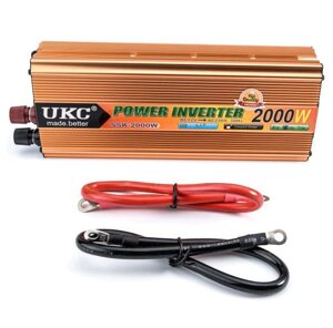 Перетворювач авто інвертор UKC 24V-220V 2000W