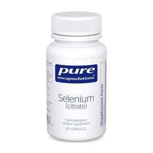 Селен цитрат Selenium citrate Pure Encapsulations для антиоксидантної і серцево-судинної підтримки 60 капсул