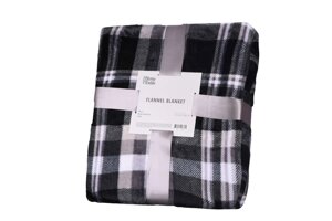 Плед Ardesto Flannel Клітина ART-0102-PB 200х220 см сірий