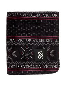 Плед Victoria's Secret Plush Blanket чорний 152х127 см