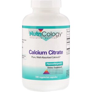 Мікроелемент Кальцій Nutricology Calcium Citrate 180 Caps ARG-50230