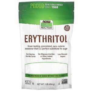 Еритритол (цукрозамінник) Erythritol Now Foods Real Food 454 р