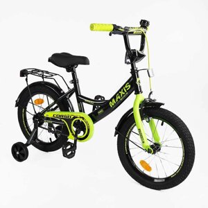 Дитячий велосипед 16" Corso Maxis Чорно-жовтий (162144)