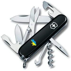 Складний ніж Victorinox Climber Ukraine 91 мм 14 функцій Карта України (1.3703.3_T1166u)