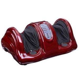 Універсальний електромасажер для ніг та стоп Shiatsu Foot Massager роликовий Червоний