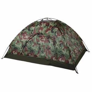 Туристична намет автоматична саморозкладна 3х місцева Voyager Camo 2х1.5х1.35м Камуфляж