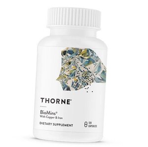 Мультимінерали з міддю та залізом Biomins Thorne Research 120капс (36357115)