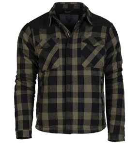 Куртка в стилі дроворуба чорний оливковий 10370501 Mil-Tec Lumber Jacket розмір XL