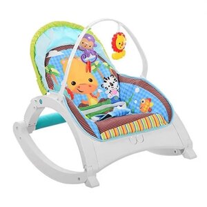 Шезлонг з брязкальцями Fitch Baby 60х50х70 см Різнокольоровий (157129)