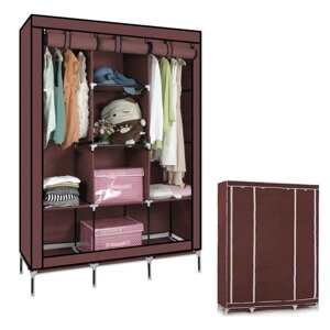 Тканинний складаний шафа для одягу і взуття 175х130х45 см OPT-TOP Storage Wardrobe 88130 AN (1756374602)