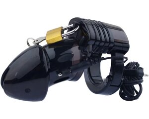 Чоловічий пояс вірності We Love з електростимуляцією та дистанційним керуванням Чорний