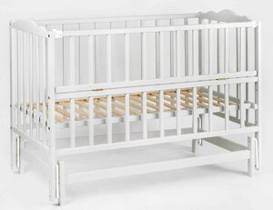 Ліжечко дитяча з відкидною боковиною Наталка Анастасія-2 120 х 60 см Grey (129955)