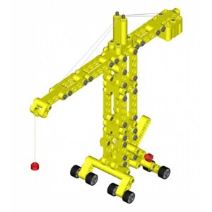 Дитячий конструктор Kiditec 1217 L-set Showcrane big Yellow 460 деталей (3893)