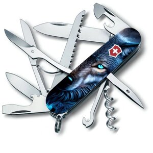 Складаний ніж Victorinox Huntsman Animal 91 мм 16 функцій Вовк (1.3713.3_F1040pw)